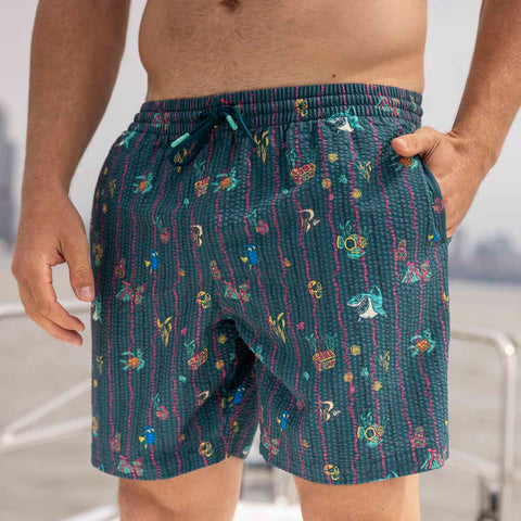 rsvlts-disney-and-pixar-hybrid-shorts-disney-and-pixar-shark-bait-s-buds-stretch-seersucker-hybrid-shorts