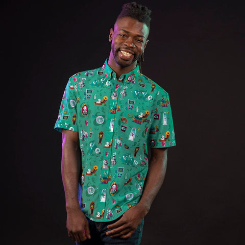 rsvlts-disney-and-pixar-short-sleeve-shirt-disney-s-haunted-mansion-after-life-of-the-party-kunuflex-short-sleeve-shirt