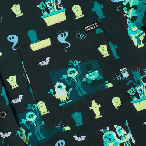 rsvlts-disney-and-pixar-short-sleeve-shirt-disney-s-haunted-mansion-grim-grinning-graveyard-kunuflex-short-sleeve-shirt