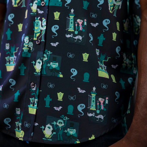 rsvlts-disney-and-pixar-short-sleeve-shirt-disney-s-haunted-mansion-grim-grinning-graveyard-kunuflex-short-sleeve-shirt