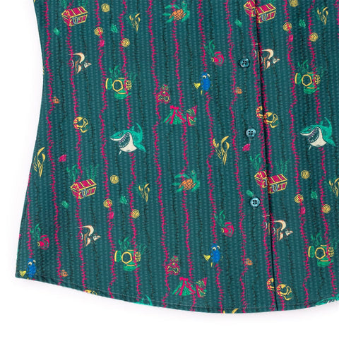 rsvlts-disney-and-pixar-womens-short-sleeve-shirt-disney-and-pixar-shark-bait-s-buds-womens-stretch-seersucker-short-sleeve-shirt