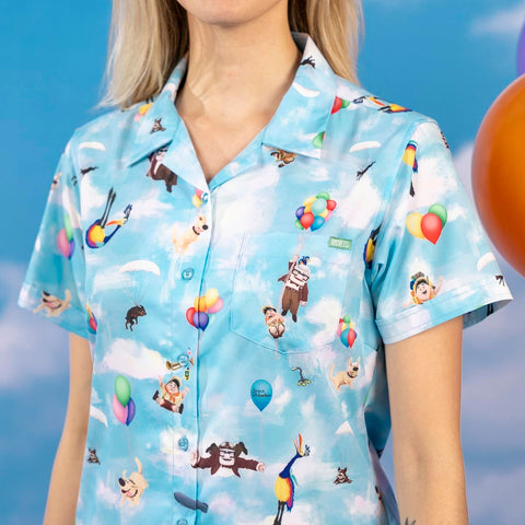 rsvlts-disney-and-pixar-womens-short-sleeve-shirt-disney-and-pixar-up-what-goes-up-womens-kunuflex-short-sleeve-shirt