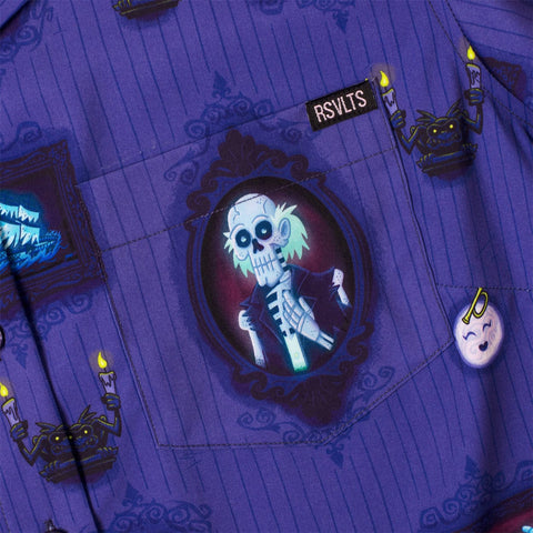 rsvlts-disney-and-pixar-womens-short-sleeve-shirt-disney-s-haunted-mansion-ghostly-gallery-womens-kunuflex-short-sleeve-shirt