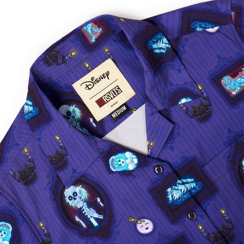 rsvlts-disney-and-pixar-womens-short-sleeve-shirt-disney-s-haunted-mansion-ghostly-gallery-womens-kunuflex-short-sleeve-shirt