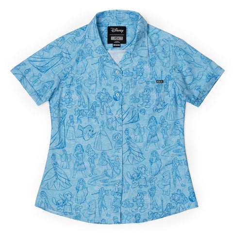 rsvlts-xs-disney-and-pixar-womens-short-sleeve-shirt-disney100-sketches-to-screen-womens-kunuflex-short-sleeve-shirt-presale