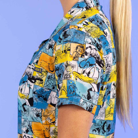 rsvlts-disney-some-donald-duck-birds-of-a-feather-womens-kunuflex-short-sleeve-shirt