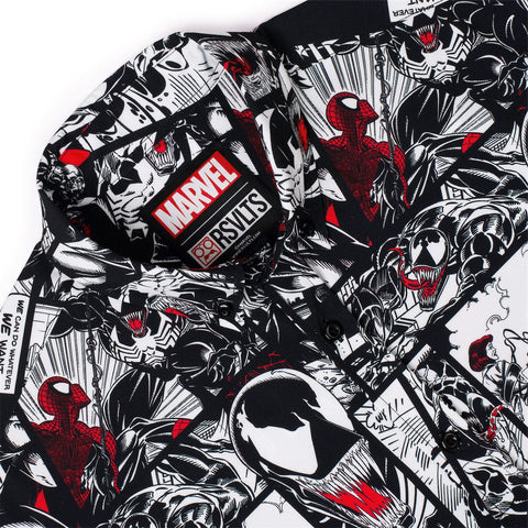 rsvlts-marvel-short-sleeve-shirt-marvel-85th-anniversary-spider-vs-symbiote-kunuflex-short-sleeve-shirt