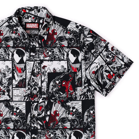 rsvlts-xs-marvel-short-sleeve-shirt-marvel-85th-anniversary-spider-vs-symbiote-kunuflex-short-sleeve-shirt
