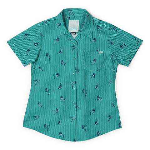 rsvlts-xs-rsvlts-womens-short-sleeve-shirt-sailfish-womens-stretch-seersucker-short-sleeve-shirt