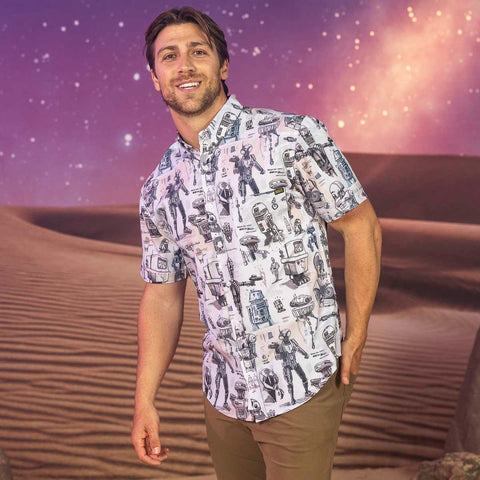 rsvlts-star-wars-short-sleeve-shirt-star-wars™-droid-drawings-kunuflex-short-sleeve-shirt