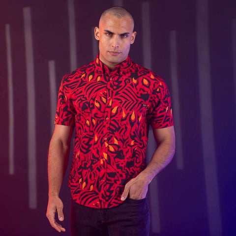 rsvlts-star-wars-short-sleeve-shirt-star-wars™-maul-markings-kunuflex-short-sleeve-shirt