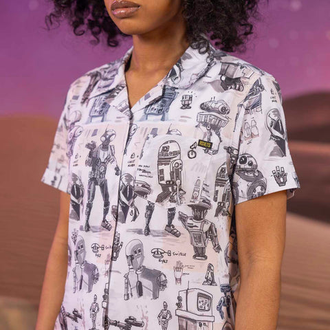 rsvlts-star-wars-womens-short-sleeve-shirt-star-wars™-droid-drawings-womens-kunuflex-short-sleeve-shirt
