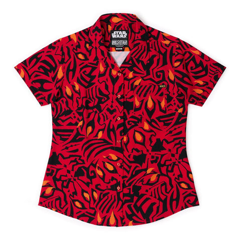 rsvlts-xs-star-wars-womens-short-sleeve-shirt-star-wars™-maul-markings-womens-kunuflex-short-sleeve-shirt