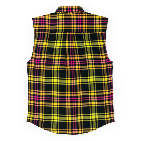 rsvlts-wwe-flannel-long-sleeve-ultimate-warrior-run-forever-borlandflex™-sleeveless-flannel