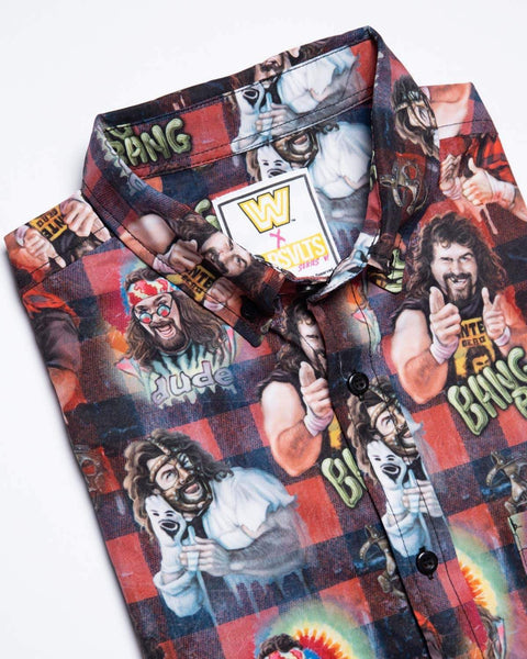 rsvlts-wwe-short-sleeve-shirt-the-many-faces-of-mick-foley-kunuflex-short-sleeve-shirt